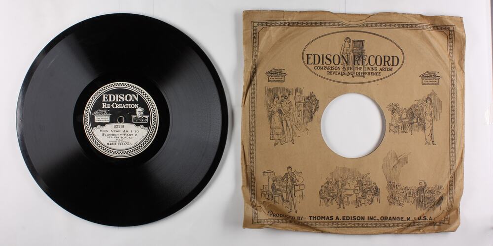 Disc Recording - Edison, Double-Sided, 'How Near Am I To Slumber Part 1' & 'Part 2', 1921-1929