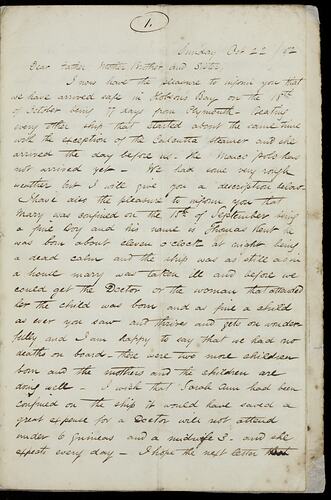 Discoloured off-white page with handwritten cursive text in dark ink.