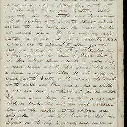 Letter - John Hollway to Family in England, Melbourne, 22 Oct 1854