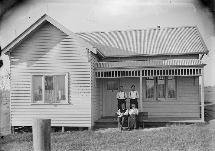Family and New House, circa 1910s