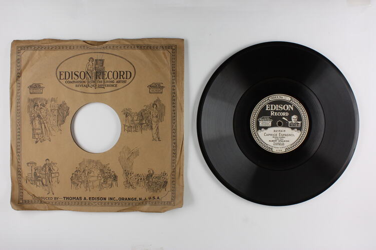 Disc Recording - Edison, Double-Sided, 'Caprice Espagnol' & 'Souvenir', 1919-1929.