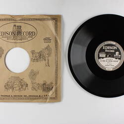 Disc Recording - Edison, Double Sided, 'La Forza Del Destino', Part 1 & 2, Verdi, cica 1919