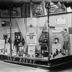 Glass Negative - Kodak Australasia Pty Ltd, Shopfront Display, Kodak Projectors, George St, Sydney, circa 1932