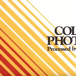Photo & Negative Folder - Kodak Australasia Pty Ltd, 'Color Photos Processed by Kodak', circa 1980