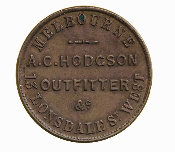 A.G. Hodgson Token Halfpenny