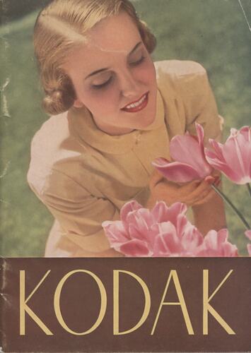 Cover page with tinted photograph of woman.