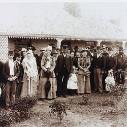 Photograph - Wedding of Edward Wooles & Fanny Eldridge, Garvoc, Victoria, 17 Apr 1895