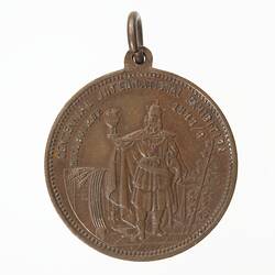 Medal - Commemorative, Commissioned by Julius Silbermann & Co, Nuremberg, 1888 - Reverse