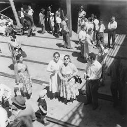 Digital Photograph - Schmideg Family Relatives On Station Pier, Melbourne, Jan 1957