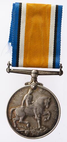 Medal - British War Medal, Great Britain, Private John William Byrne, 1914-1920 - Reverse