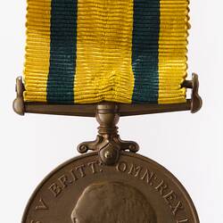 Medal - Territorial Force War Medal 1914-1919, Great Britain, Private A. Payne, 1919 - Obverse