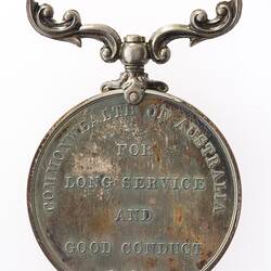 Medal - Commonwealth of Australia Long Service & Good Conduct Medal, Specimen, King Edward VII, Australia, 1902-1910 - Reverse