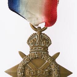Medal - 1914-1915 Star, Great Britain, Private Leslie Tweedie, 1918 - Obverse