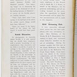 Bulletin - Kodak Australasia Pty Ltd, 'Kodak Works Bulletin', Vol 1, No 1, May 1923, Page 18