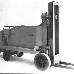 Photograph - H.V. McKay Massey Harris, Battery-powered Forklift, Australia, Mar 1941