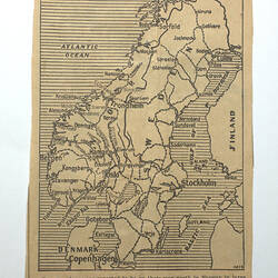 Newspaper Cutting - 'Norway's Battleground', Map, World War II, 1940-1945