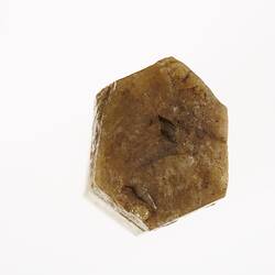 Smooth brown mineral.