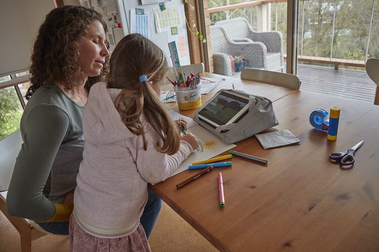 Home Schooling, Ocean Grove, 19 May 2020