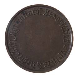 Medal - Villiers & Heytesbury Agricultural Association, Bronze Prize, Australia, 1877