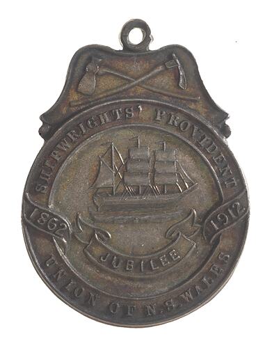 Medal - Shipwrights Provident Union N.S.W. Jubilee, 1912 AD