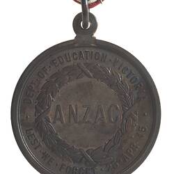 Medal - ANZAC Education Department Schools, 1916 AD