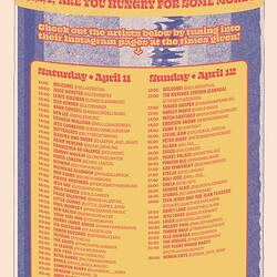 Isol-Aid Online Music Festival, Edition 4, Designed by Sebastian White, 11-12 April 2020