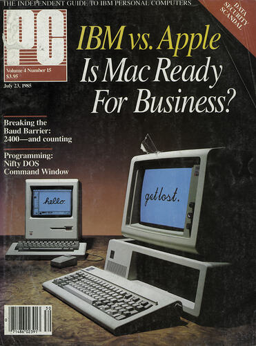 PC magazine front cover 23 July 1985