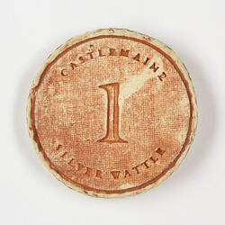 Coin - 1 Silver Wattle (1sw), Clay, Castlemaine Currency Project, Castlemaine, 2022