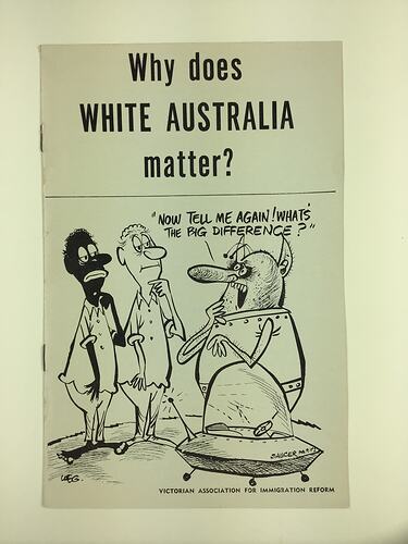 HT 56084, Pamphlet - 'Why Does White Australia Matter?', Victorian Association for Immigration Reform, Melbourne, circa 1968 (MIGRATION), Document, Registered