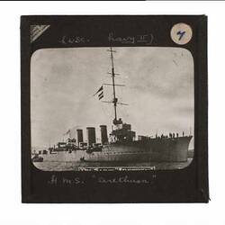 Lantern Slide - Light Cruiser, HMS Arethusa, 1914-16