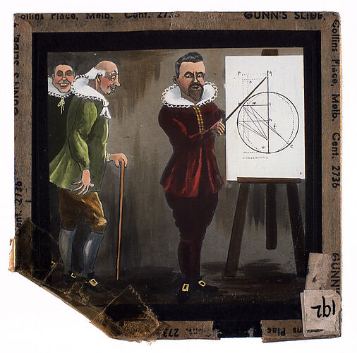 Lantern Slide - Universal Opportunity League, Man Giving Lecture