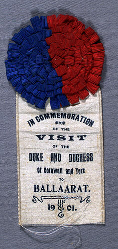 Rosette - Visit, Duke and Duchess of Cornwall 1901