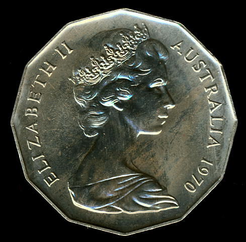 50 Cents, Captain James Cook Bicentenary, Australia, 1970 - Coin