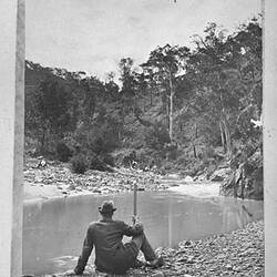 Photograph - by A.J. Campbell, Lerderderg River, Victoria, circa 1900