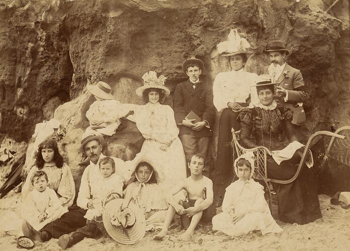 Family Picnic, Red Bluff, Point Ormond, 1897