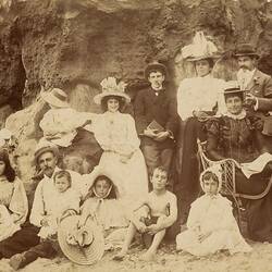 Family Picnic, Red Bluff, Point Ormond, 1897