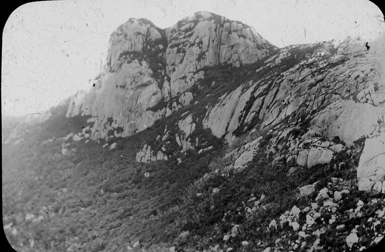 Lantern Slide - Mt Strzelecki, Flinders Island, Tasmania, 1890. [BA 1957]