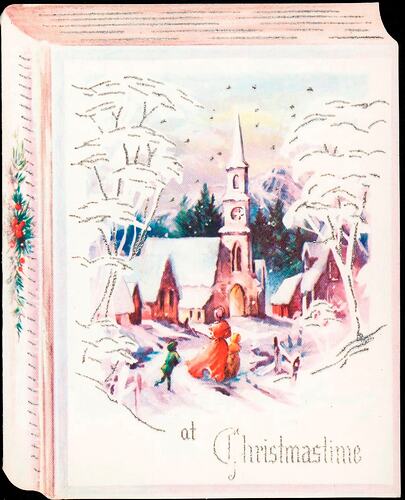 Christmas Card - Alex & Bill, to Peggy, Bill & Family, At Christmastime ...