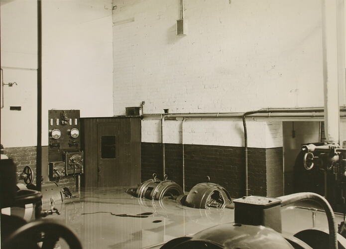 Photograph - Flood Water in Powerhouse, Kodak Factory, Abbotsford, 1934