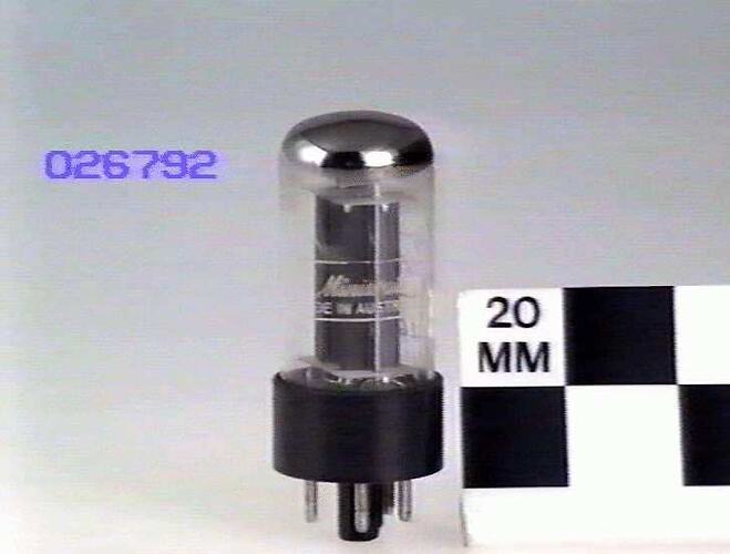 Electronic Valve - Philips, Double Diode, Type 5Y3GT, 1960s
