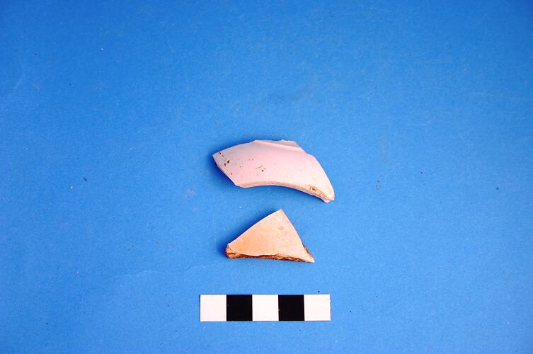 Sherds - Ceramic, White Glazed, High Fired, circa 1805-circa mid-20th century