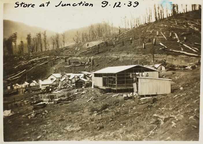 Photograph - State Electricity Commission, Store at Junction, Kiewa, Victoria, Dec 1939