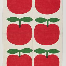 Tea Towel - John Rodriquez, Red Apples, post 1970