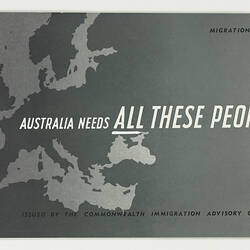 Booklet - Australia Needs All These People