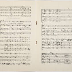 Music Leaflet - 'Zadok the Priest', Coronation Choral Festival, King George VI, 1937