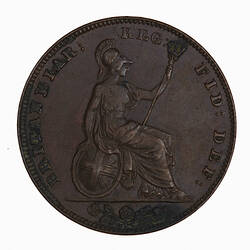 Coin - Farthing, Queen Victoria, Great Britain, 1841 (Reverse)