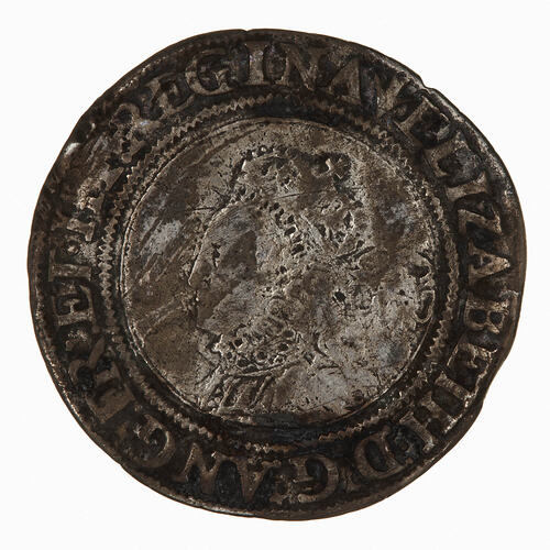 Coin - Sixpence, Elizabeth I, England, Great Britain, 1561 (Obverse)