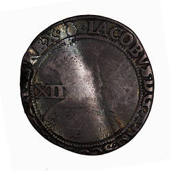 Coin - Shilling, James I, England, Great Britain, 1603-1604 (Obverse)