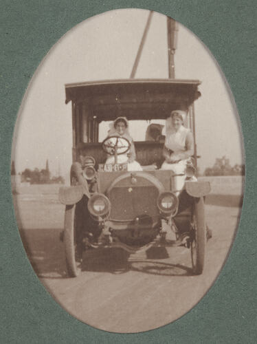 Digital Image - Nurses in Motor Car, Egypt, 1915-1917