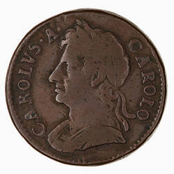 Coin - Farthing, Charles II, Great Britain, 1672 (Obverse)